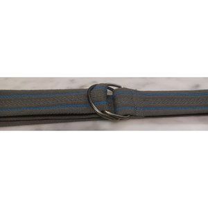 Women's Belt 100% Polyester Gray & Blue About 43" x 1.75"